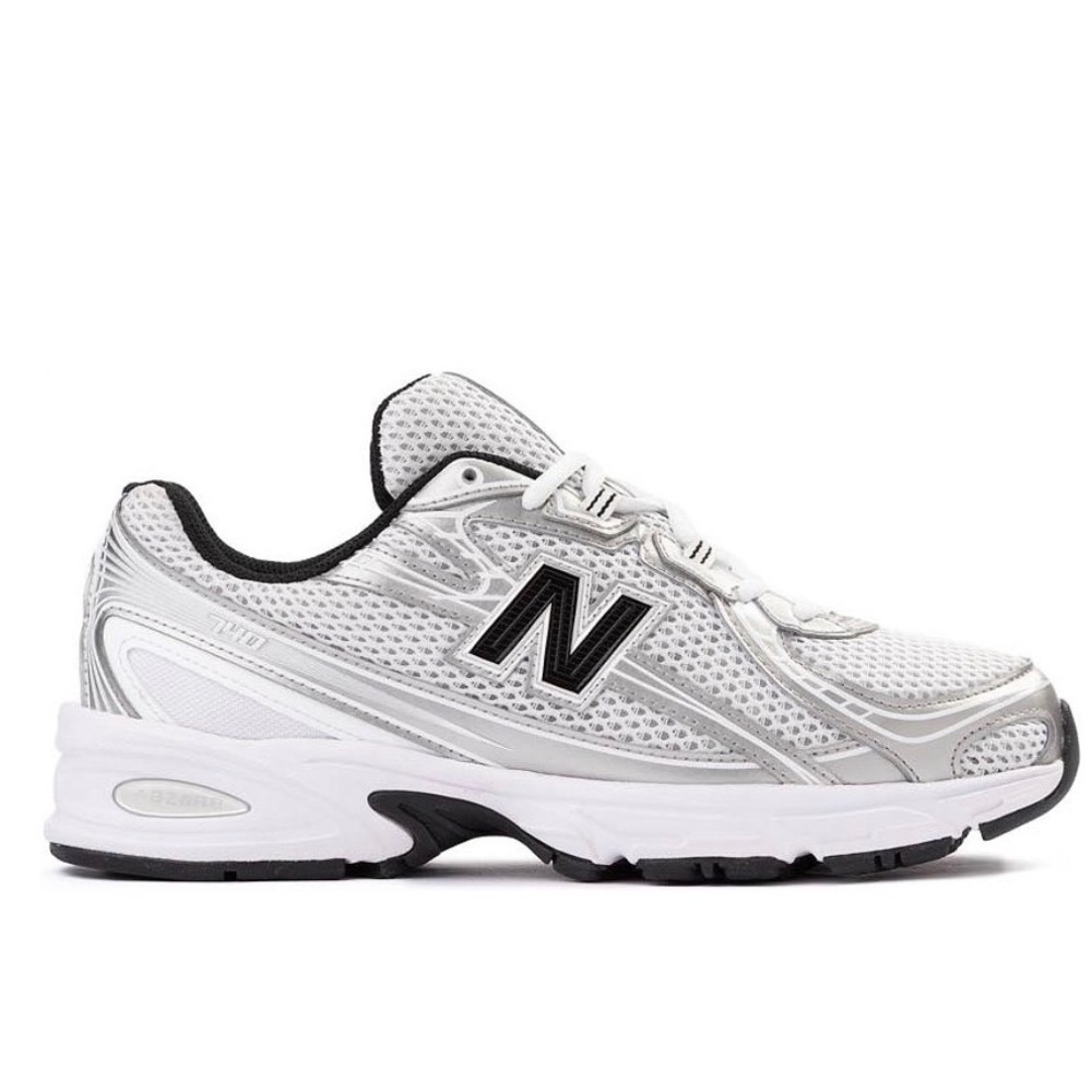 New Balance 740 White Grey Black Silver Metallic Mens 12 Running‎ Shoes U740NW2